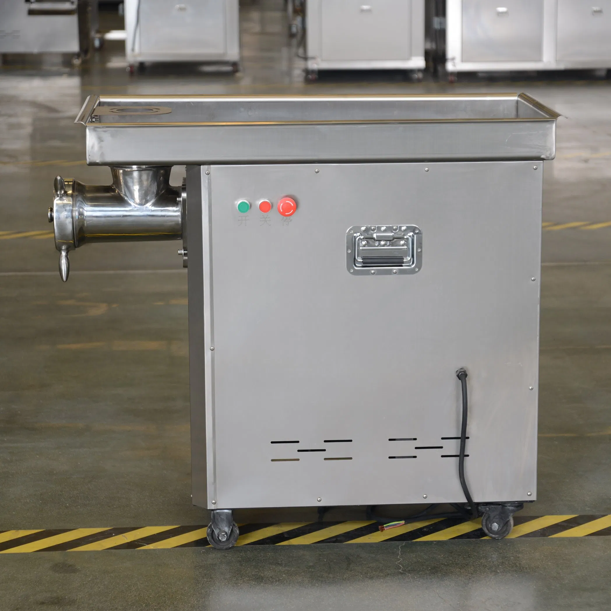 Moedor de Carne Industrial em Aço Inoxidável para Salsichas, Salame, Hambúrgueres, Almôndegas, Kebab e Equipamento para Ração de Animais com CE/SGS