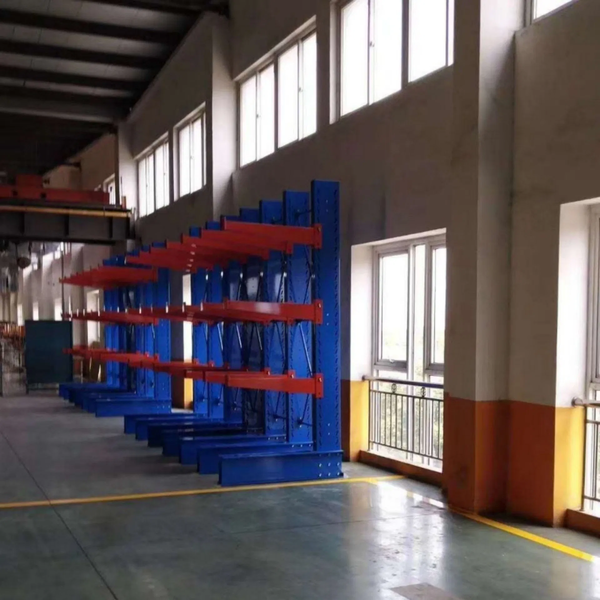 Sistema de Estantes Cantilever de Alta Resistência Armazenamento Industrial Personalizado Máx 1500kg Por Camada Alta Capacidade Estante Cantilever para Armazenamento de Tubos de Aço em Armazém de Fábrica