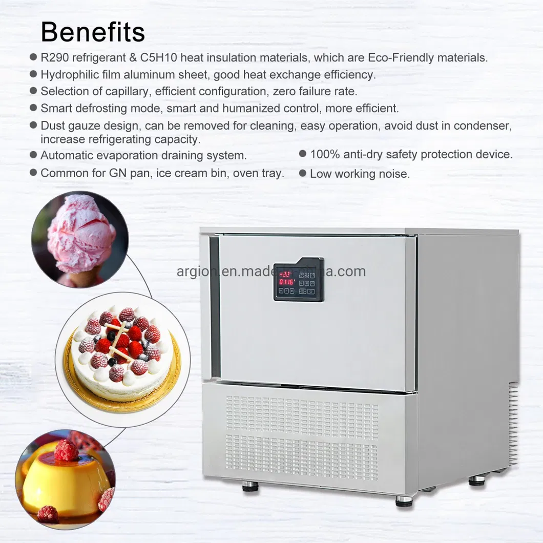 Equipamento de Refrigeração Armazenamento Frio Comercial Congelador Rápido com Compressor Importado