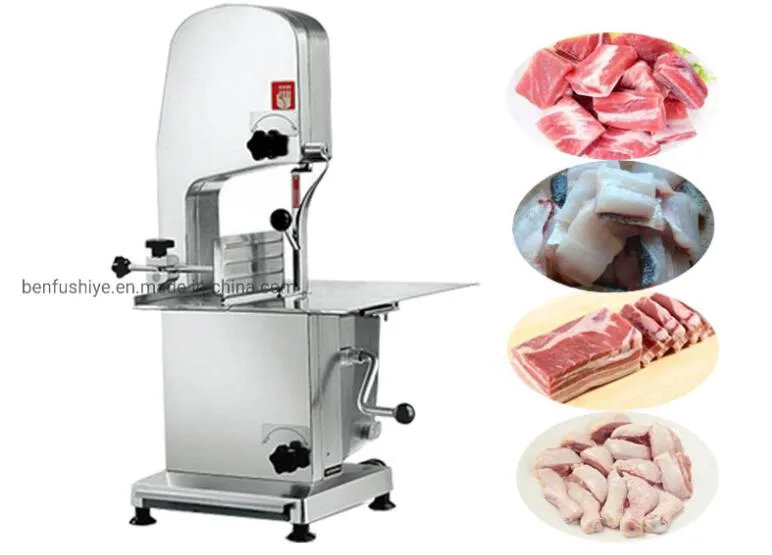 Máquina de Serrar Ossos Elétrica Automática para Desktop Grande Comercial, Máquina de Corte de Carne e Ossos