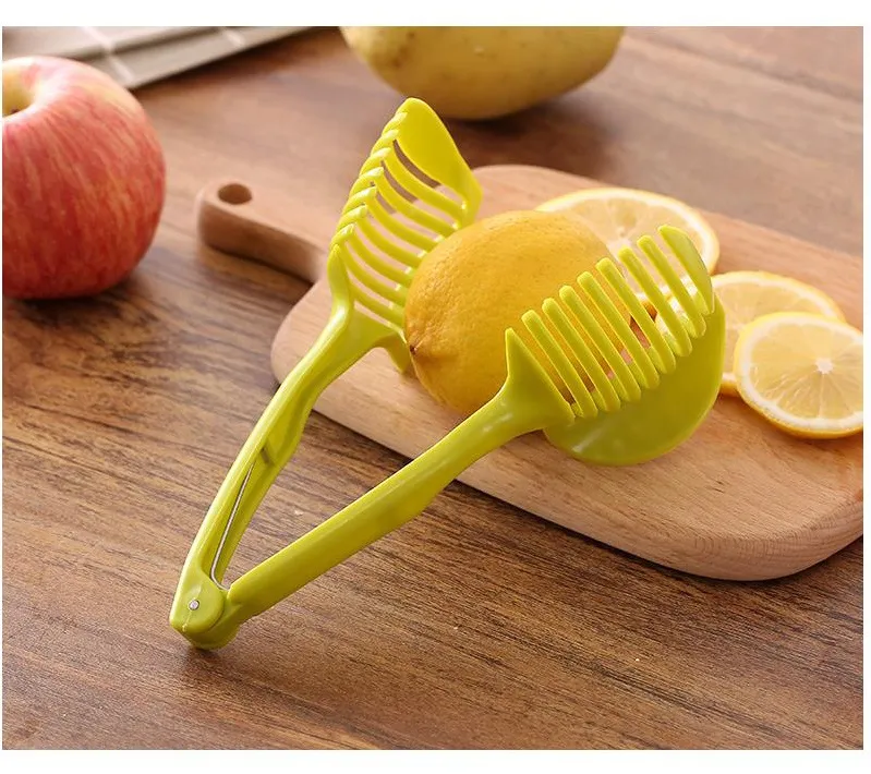 Cortador Multifuncional Portátil de Frutas e Legumes para Cortar Laranja e Limão, Slicer de Cozinha