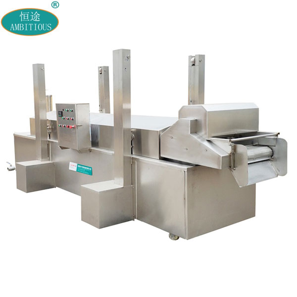 Máquina de Fritura por Correia Fritadeira de Óleo Contínua Sistema Automático de Fritura de Farsan