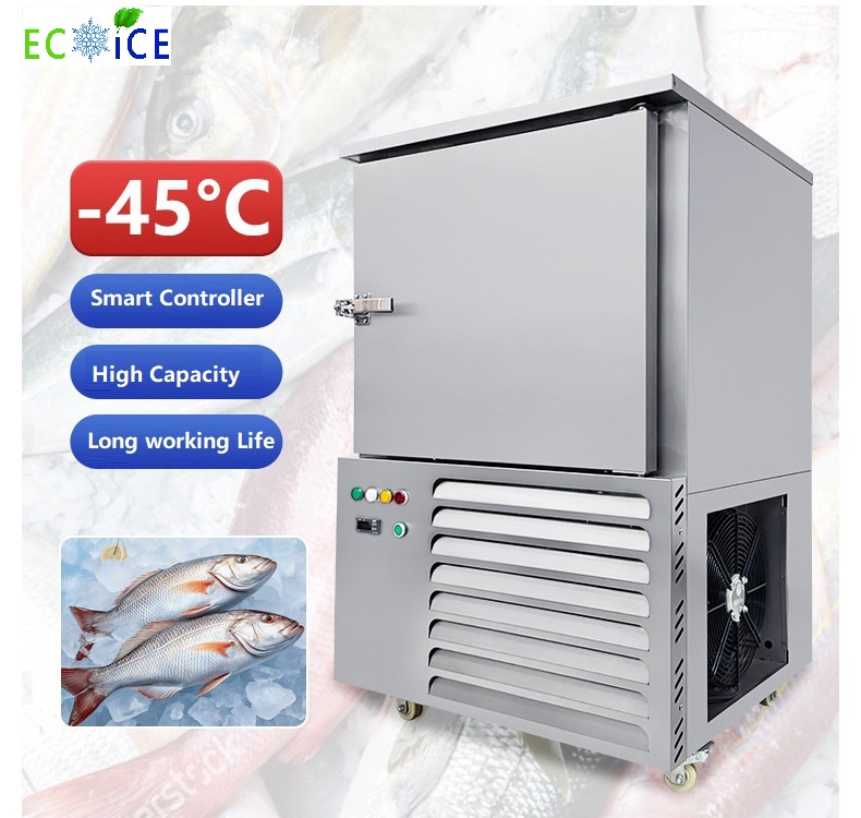 Congelamento Comercial Rápido Equipamento de Congelamento Rápido de Alta Qualidade para Peixes Frescos Preço de Congelador de Congelamento Rápido para Frutos do Mar
