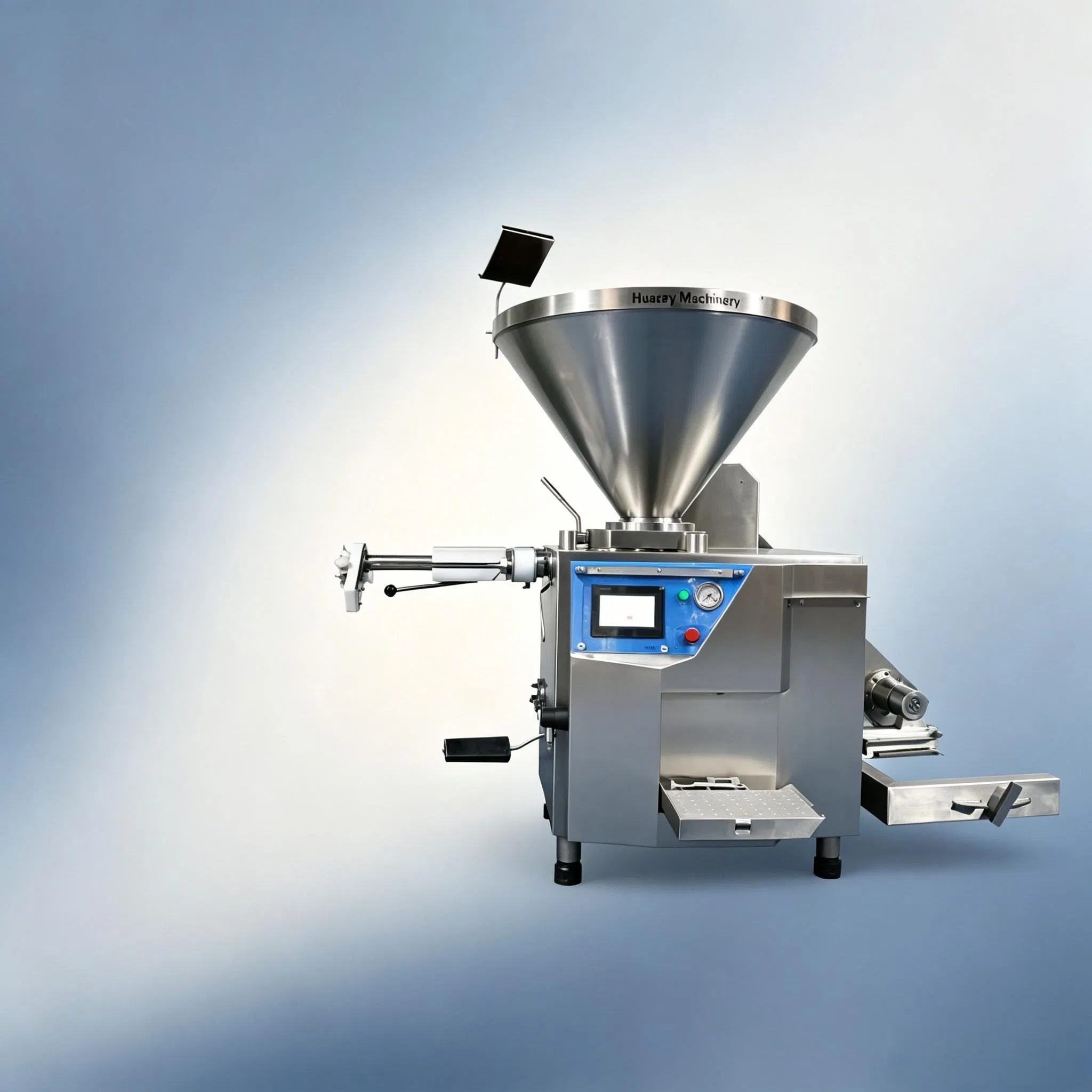 Máquina de Enchimento de Carne Automática em Aço Inoxidável para Salsichas Comerciais 200L
