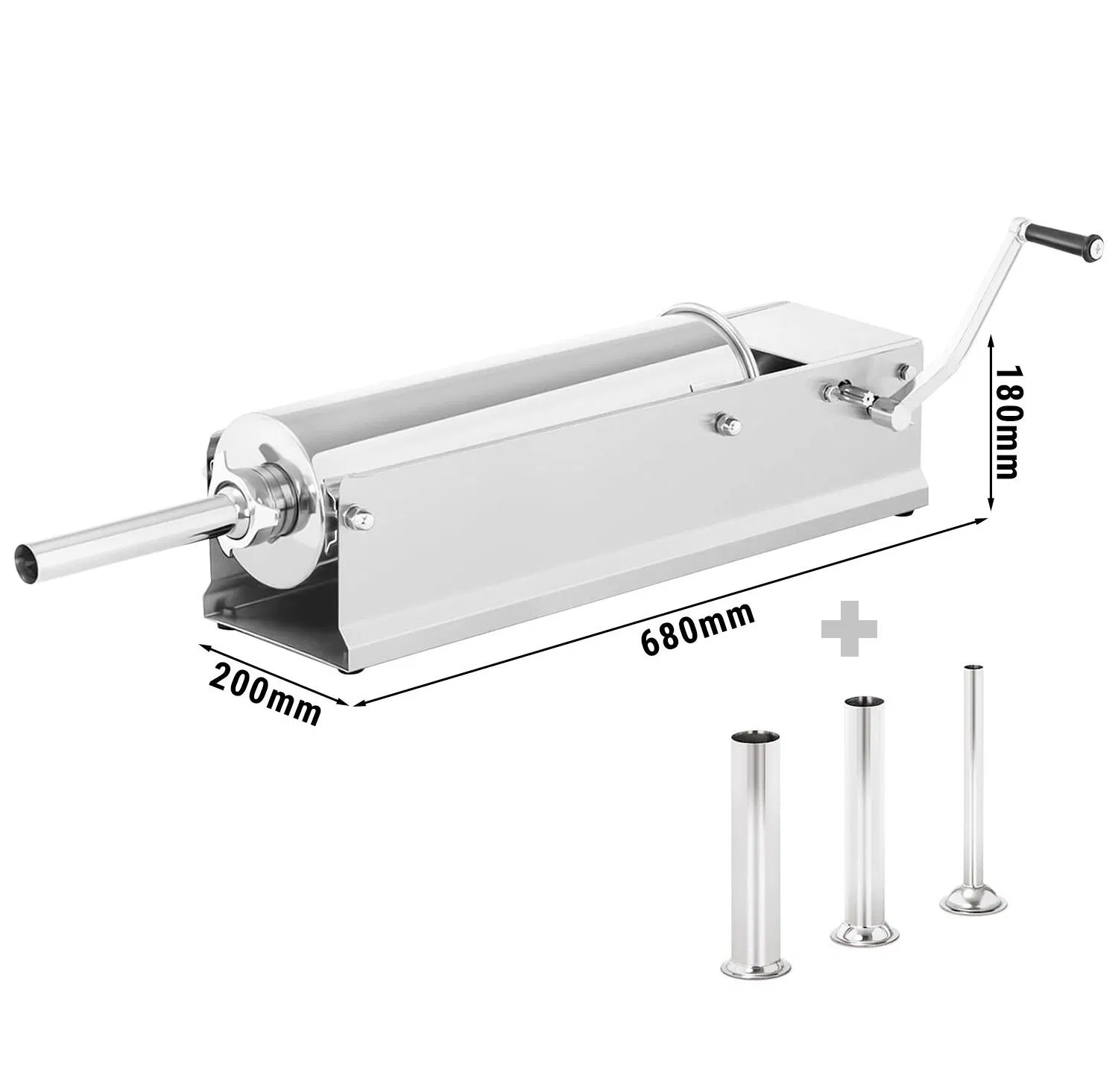 Máquina de Processamento de Alimentos de Carne Comercial 7L Máquina Manual de Fazer Cachorro-Quente, Enchedor de Linguiça, Fabricante de Linguiça, Enchedor de Linguiça Horizontal Wfmfc7l
