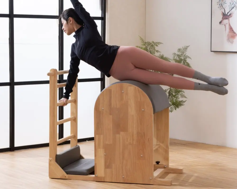 China Pilates Ladder Barrel-wooden base Supplier, Factory