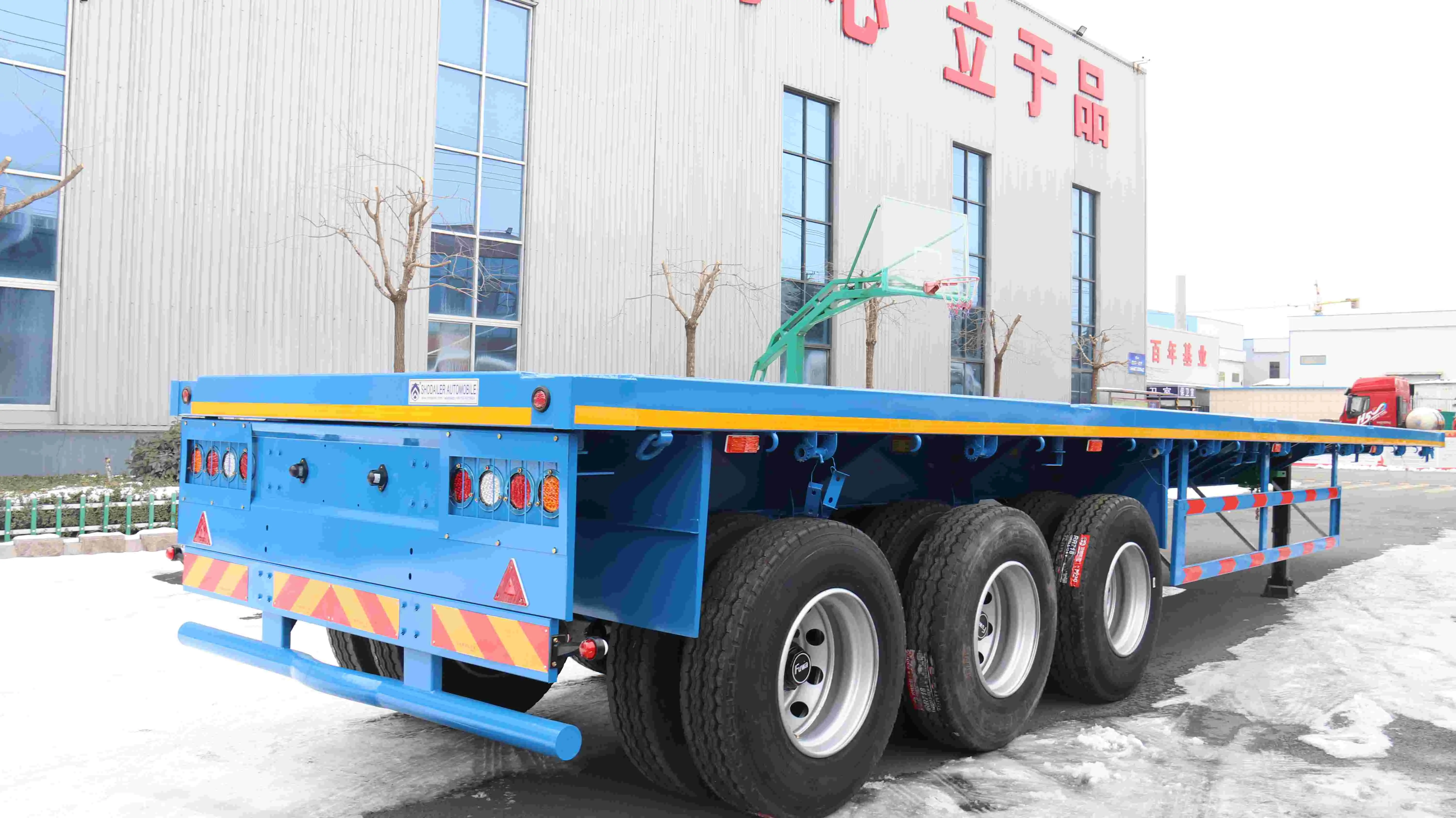 China Container Flatbed Semi Trailer Manufacturers, SKD