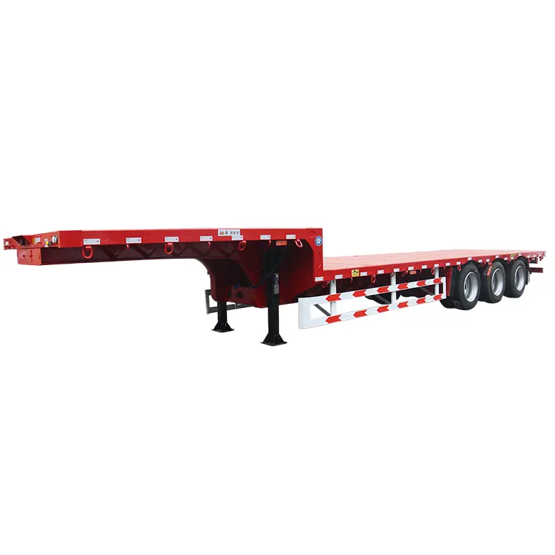 China 60 Ton Low Bed Semi Trailer Factory, SKD