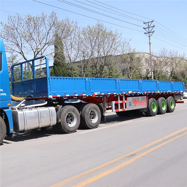 Side wall cargo semi trailer view 1