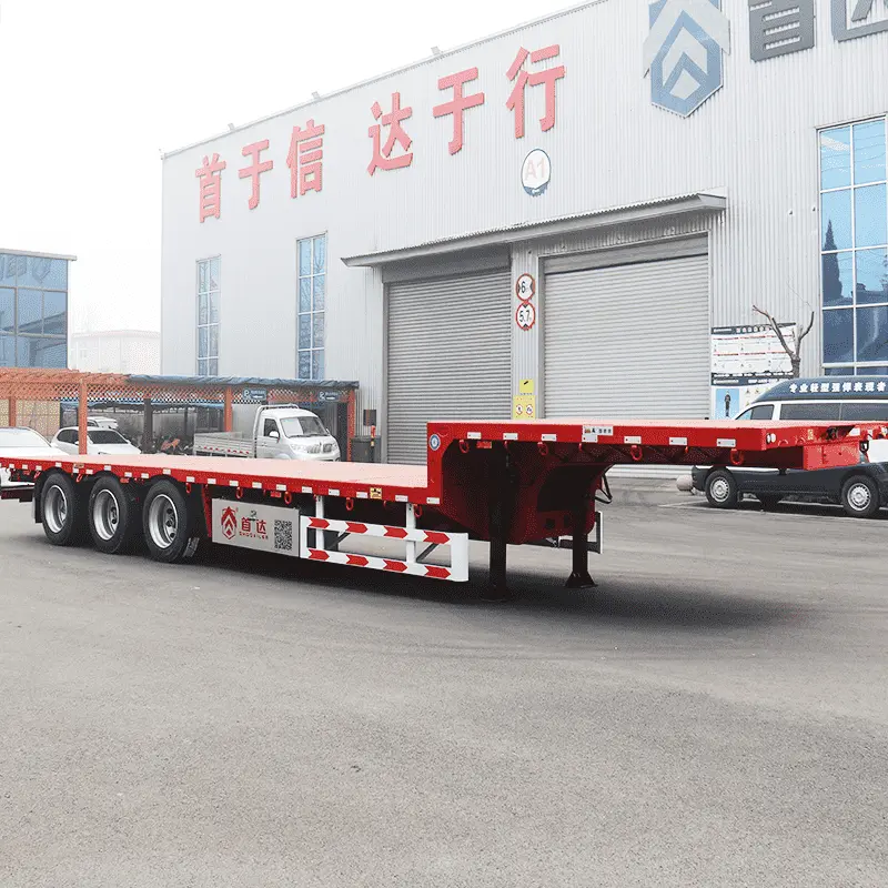 SHODAILER 3 Axle 100 Ton Low Bed Trailer Supplier, Suppliers