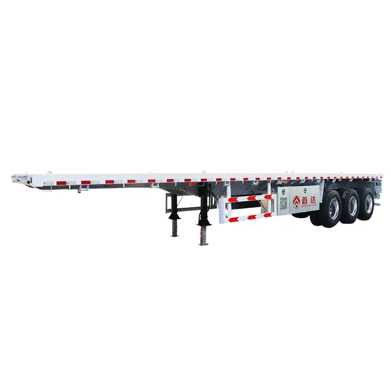 SHODAILER 3-Axle Flatbed Semi-Trailer for Container Transport Manufacturers, Factory