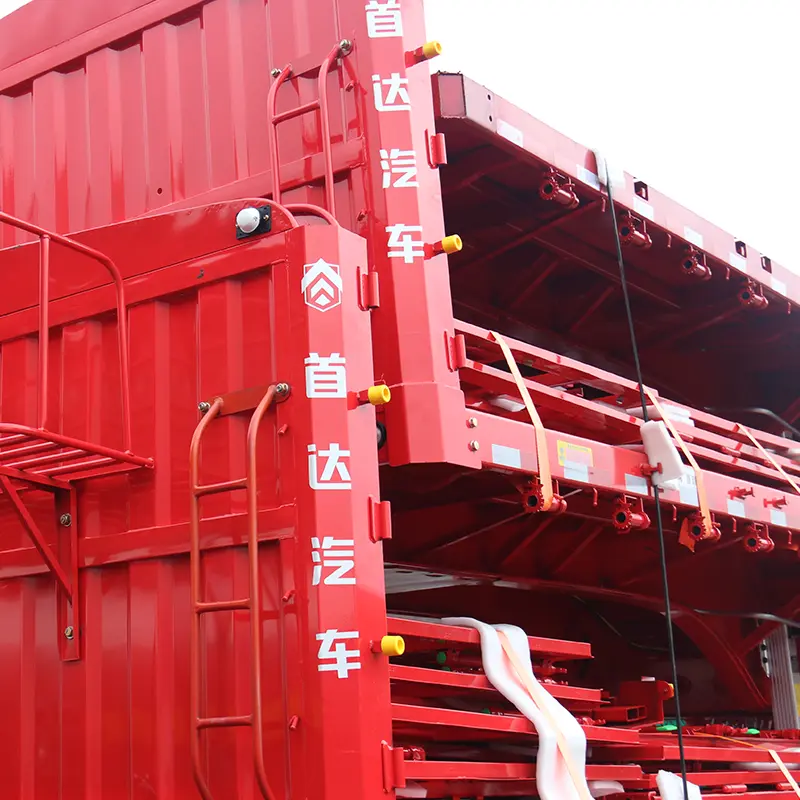 Fence type semi trailer display 3