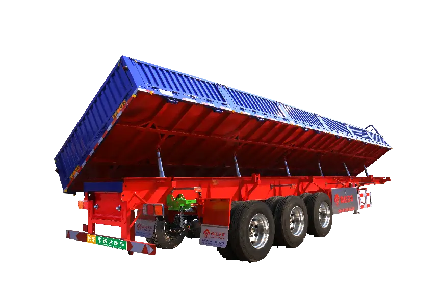 SHODAILER Heavy-duty hydraulic side tipper for construction sites: built tough for rugged mining areas Supplier, Factories