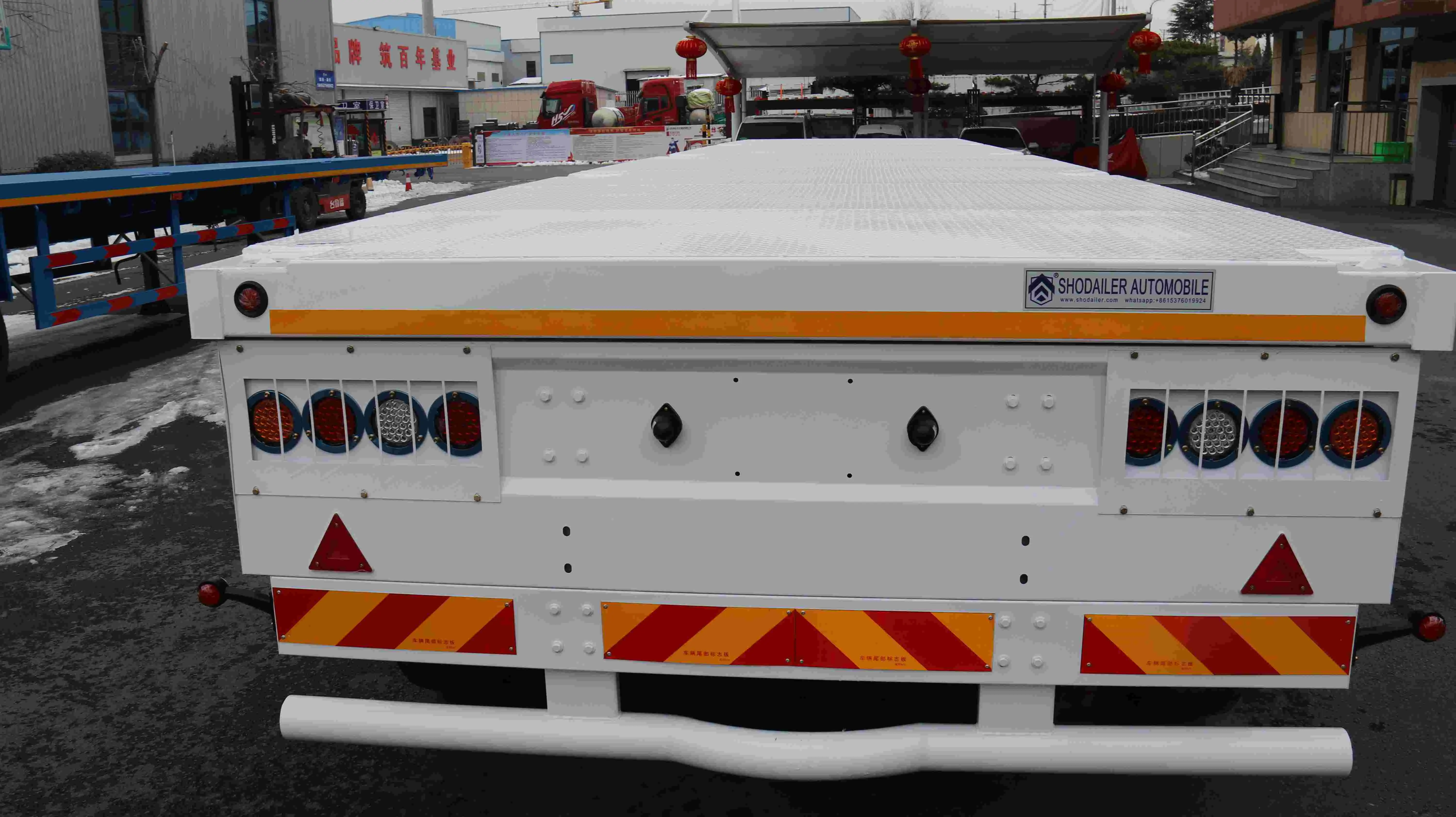 High-Quality Flatbed Semi Trailer on sale in Tanzania-1 Factory, SKD