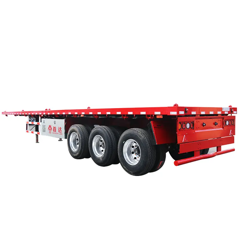 High-Quality With Front Flap Flatbed Transport Semi Trailer Factory, CKD
