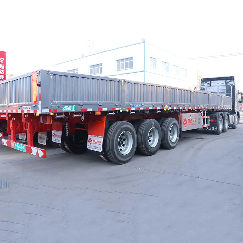 Side wall cargo semi trailer view 6