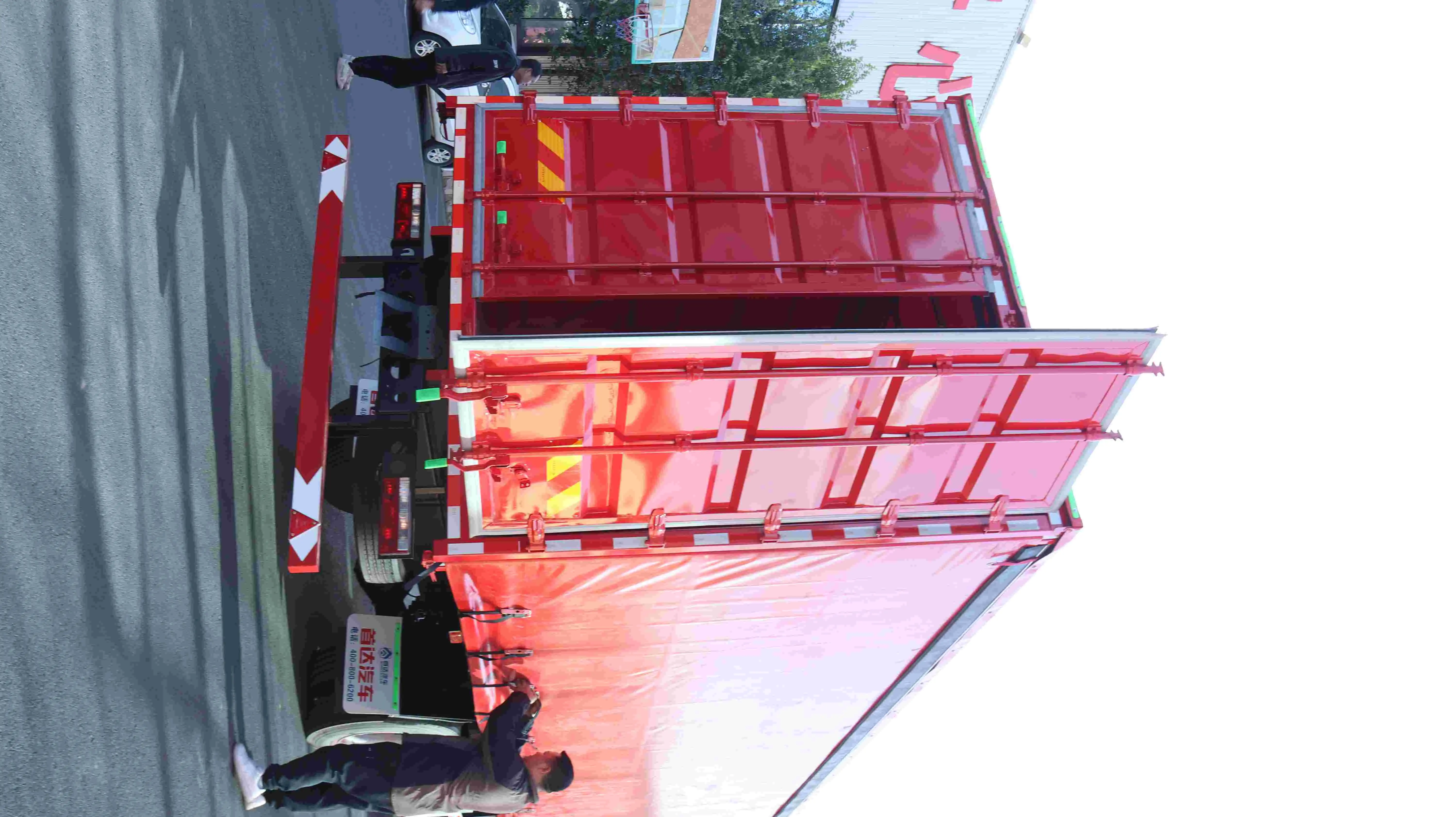 Car transport trailer view 3