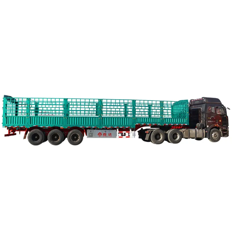 Fence semi trailer detail