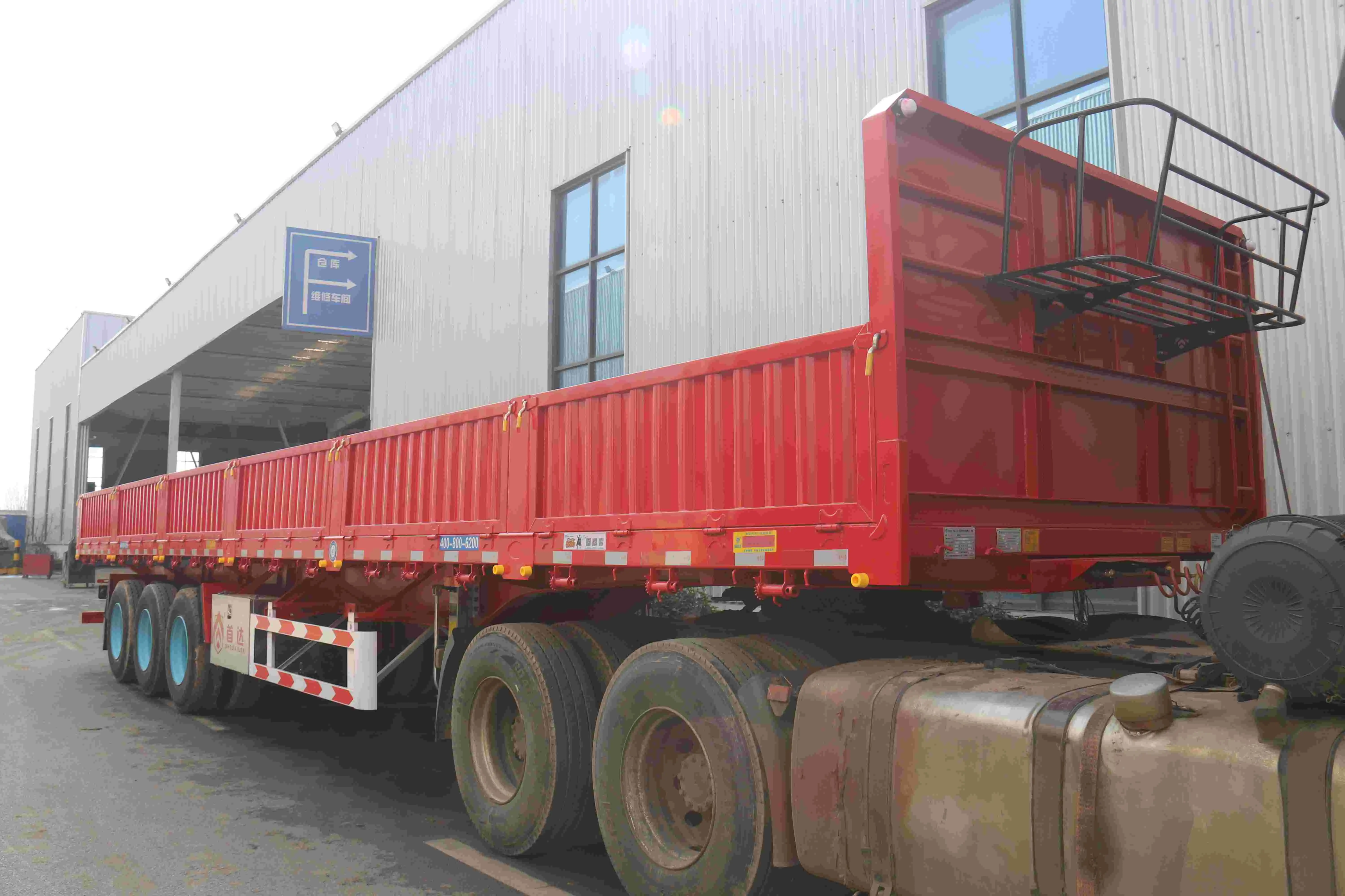 High Durable American Grade Side Dump Semi Trailer