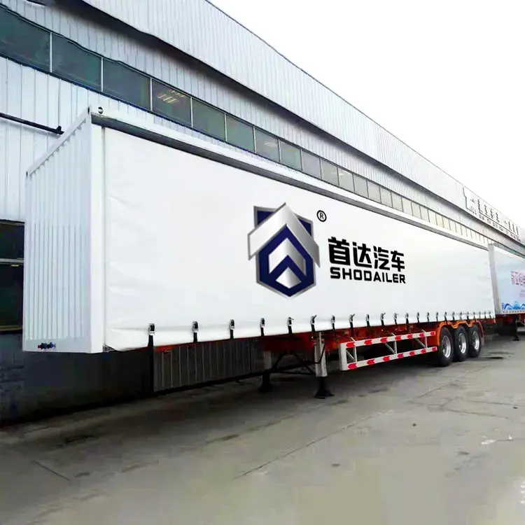 China Highly durable side curtain semi trailer Factory, SKD