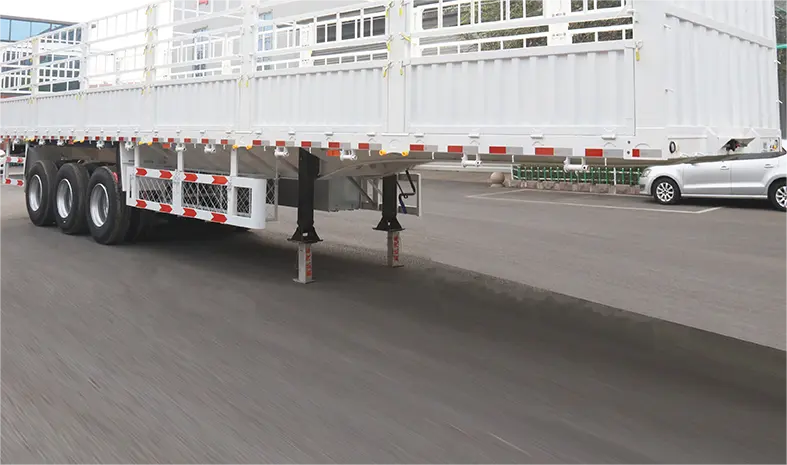 High-Quality Fence Type Semi Trailer used for transporting crops Factory, Factories