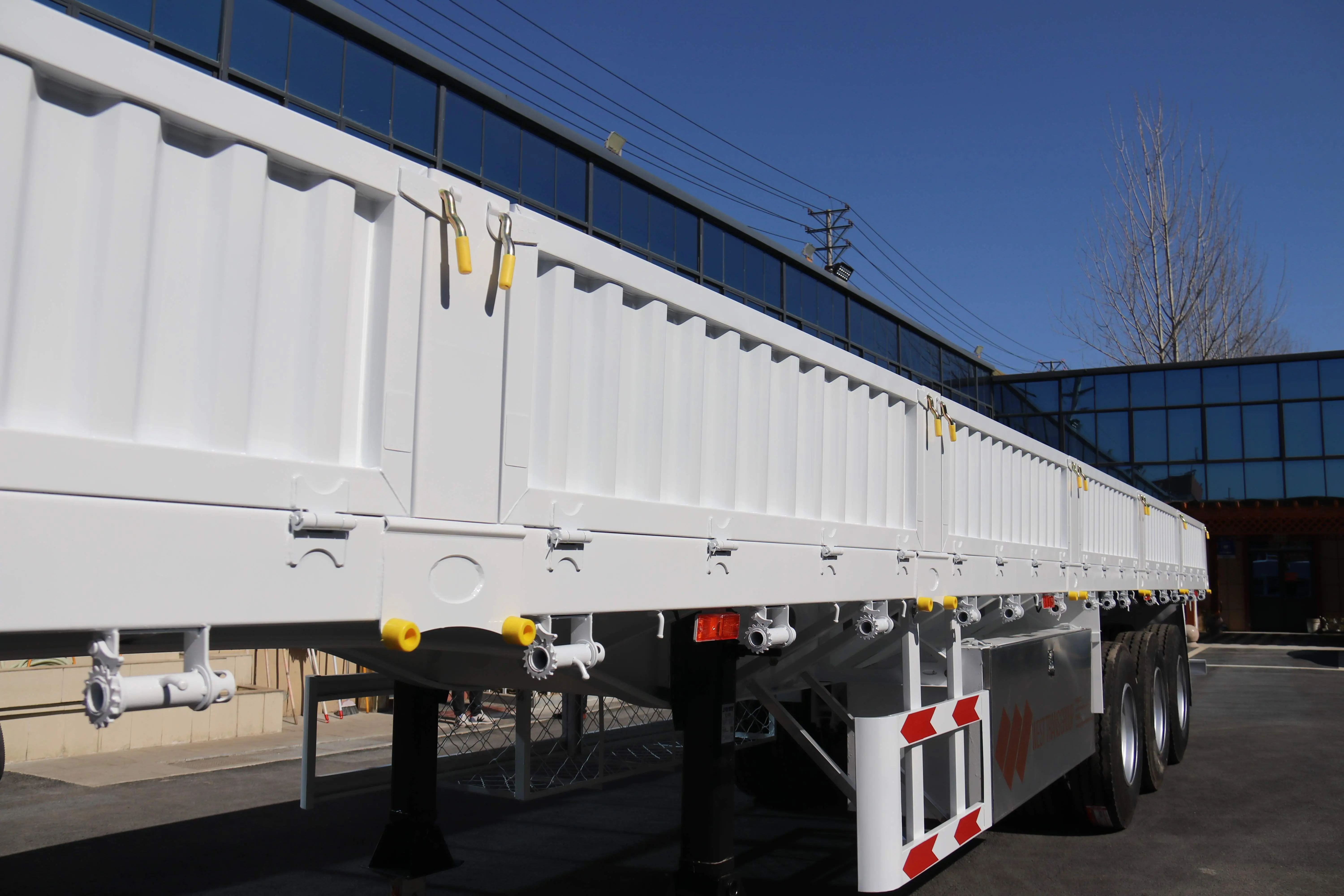 SHODAILER 3 Axles Side Wall Cargo Semi Trailer Manufacturer, SKD