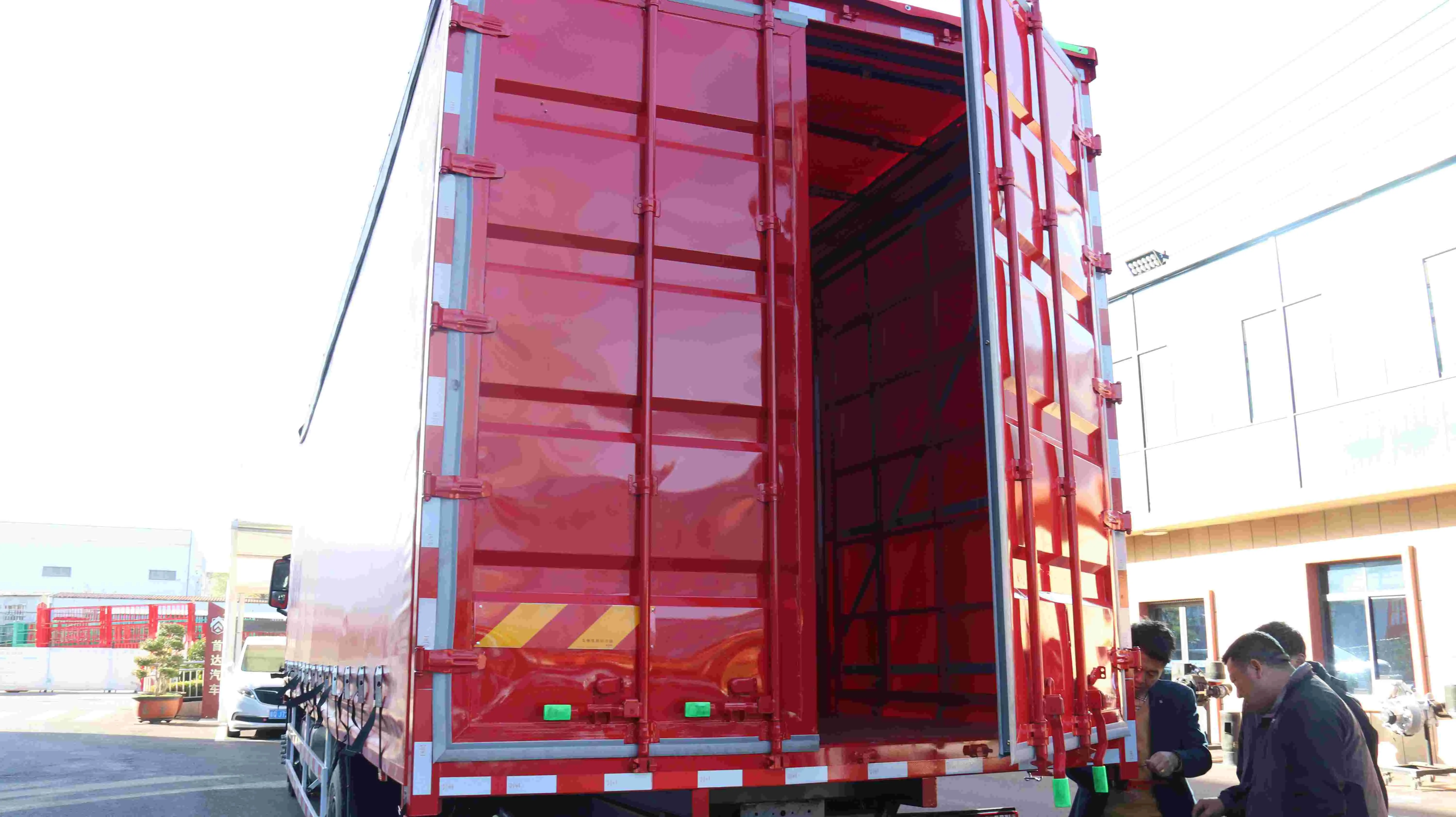 Car transport trailer view 1