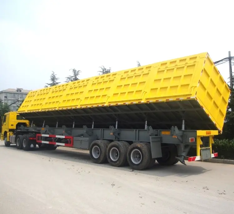 High-Quality Side Dump Semi Trailer Made Of Strong Steel Suppliers, Factory