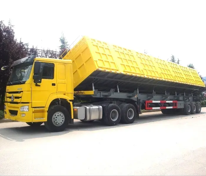 High-Tensile Strong Steel Side Dump Semi Trailer