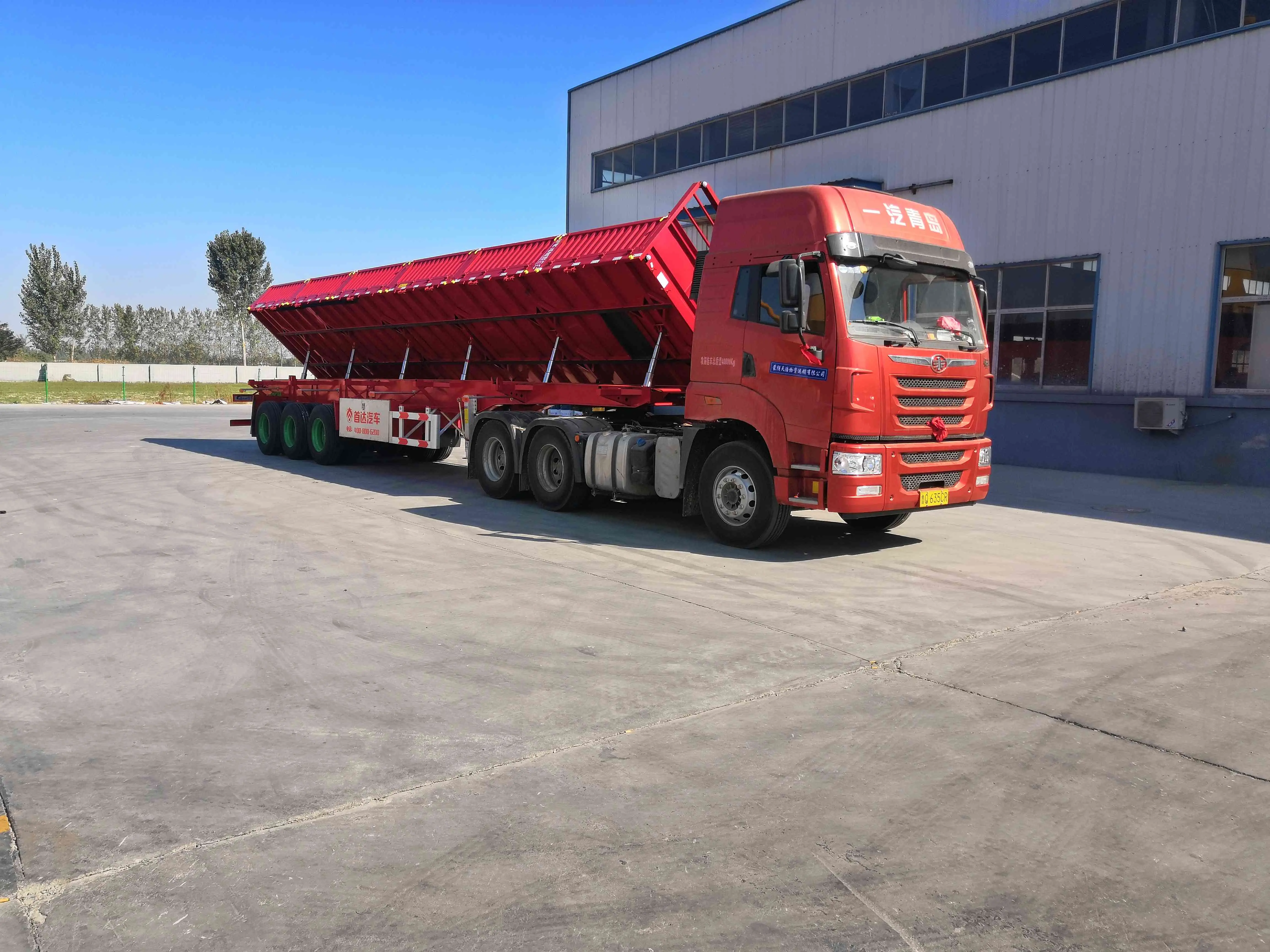 High-Quality Factory Direct Rear Dump Semi-Trailer – Ideal for Self-Unloading Transport, Customizable Sizes Manufacturer, Factories
