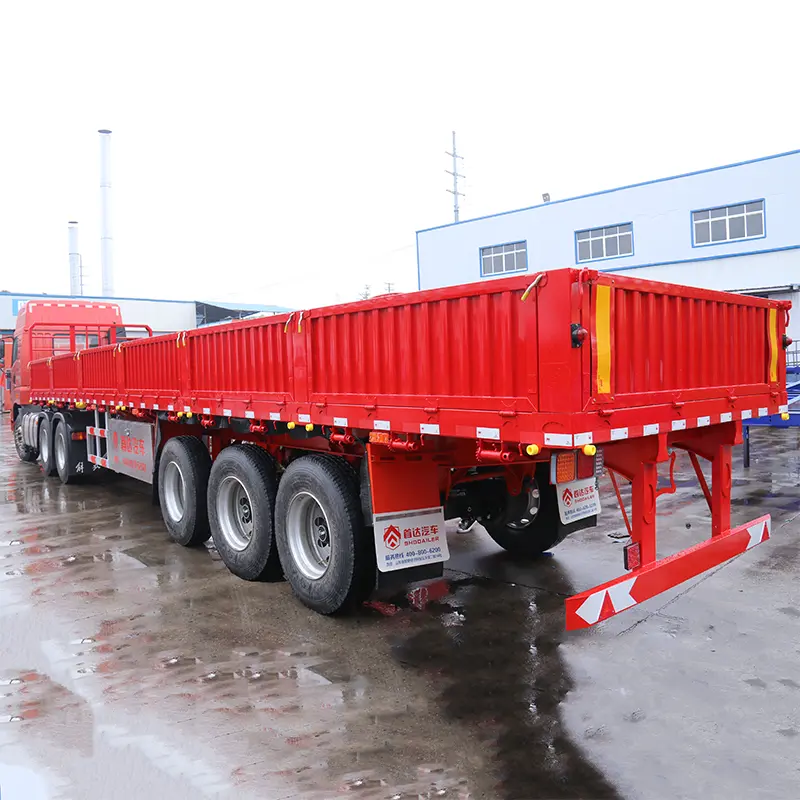 Side wall cargo semi trailer view 4