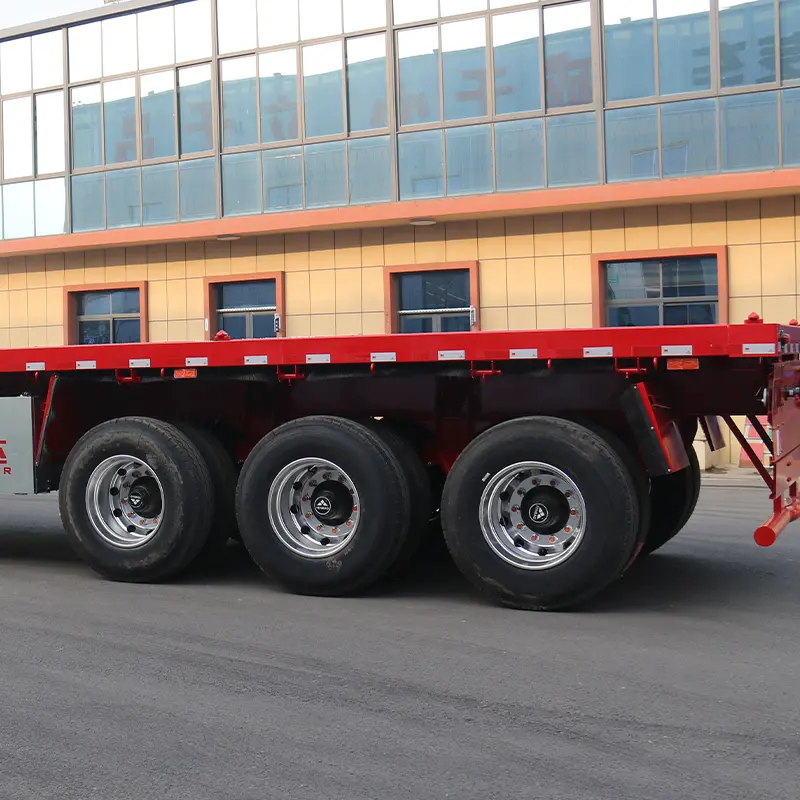 SHODAILER 2025 3 AXLE 40 FT CONTAINER TRANSPORT FLATBED TRUCK TRAILER Manufacturers, Factory