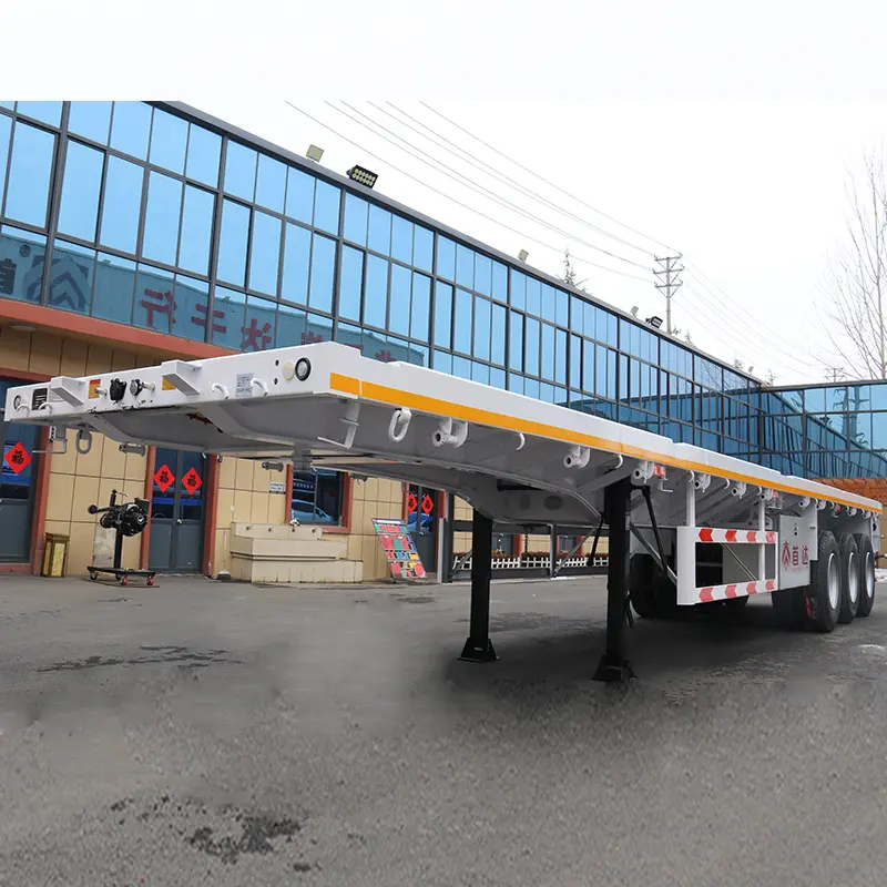 Tanzania arrival flatbed semi trailer