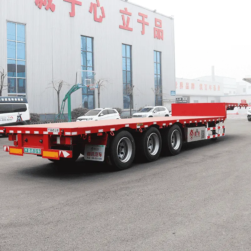SHODAILER 3 Axle 100 Ton Low Bed Trailer Supplier, Suppliers