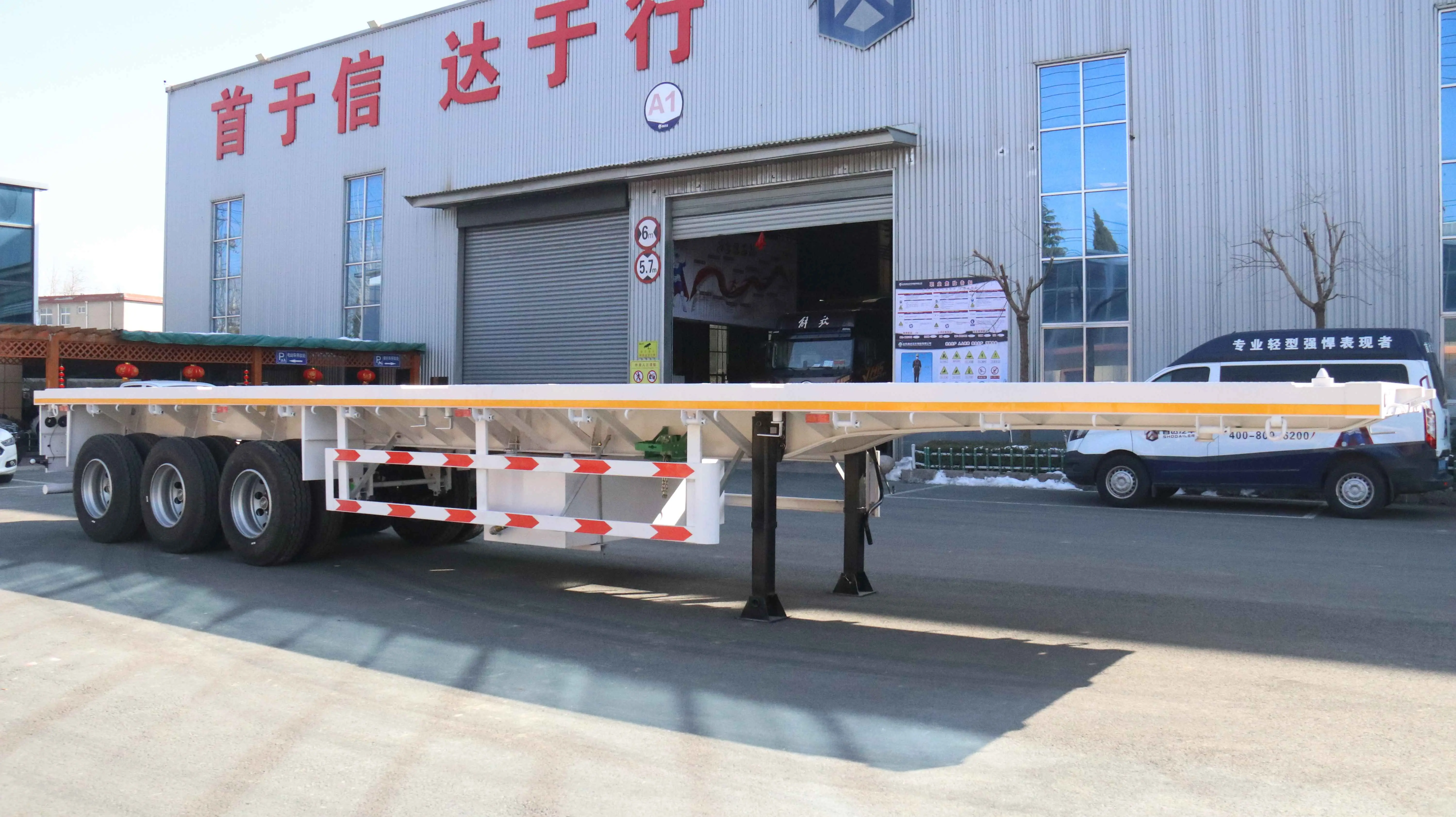 High-Quality 40 Ft Flatbed Semi Trailer Suppliers, Factory