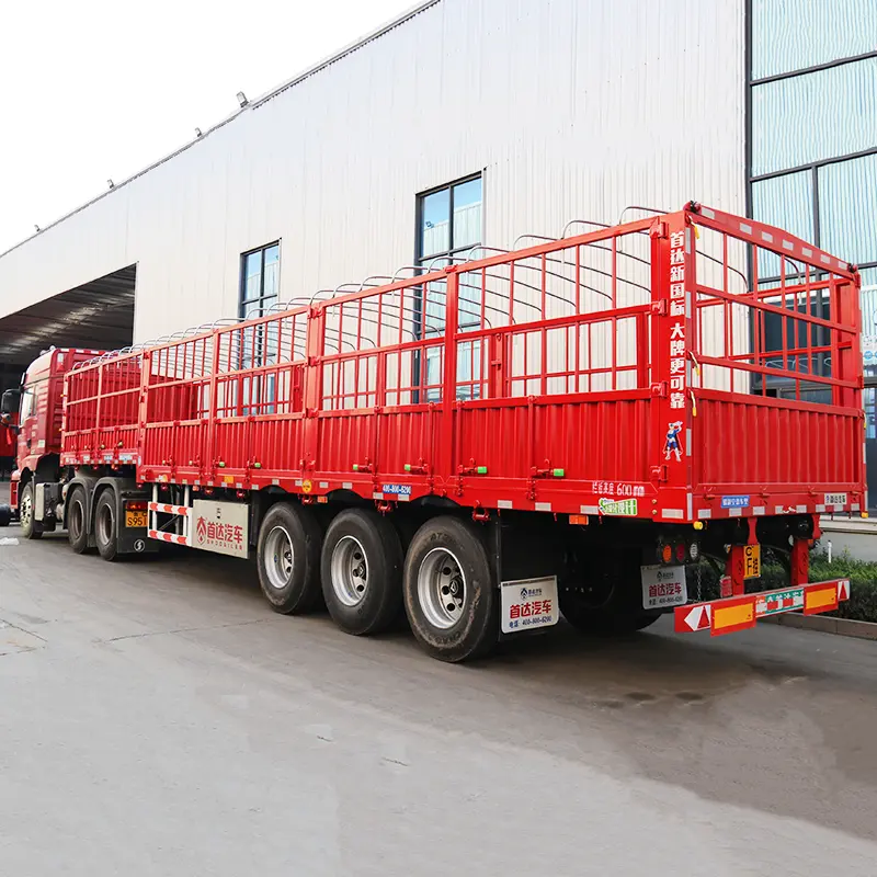 Fence type semi trailer detail