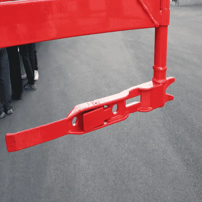 Low bed semi trailer detail