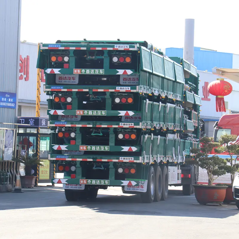 China Reinforced fence type semi-trailer with increased height Factory, CKD