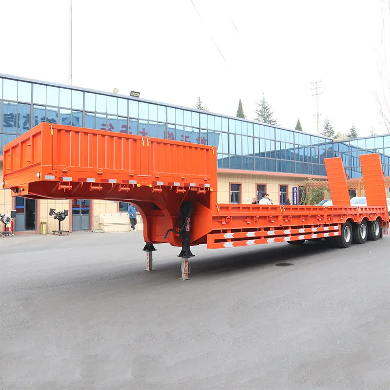 China 3 Axle Low Bed Semi Trailer Manufacturer, SKD
