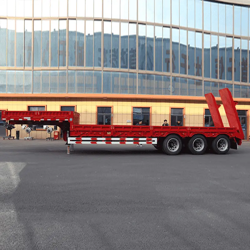 SHODAILER 100 Ton Low Bed Semi trailer Factory, SKD