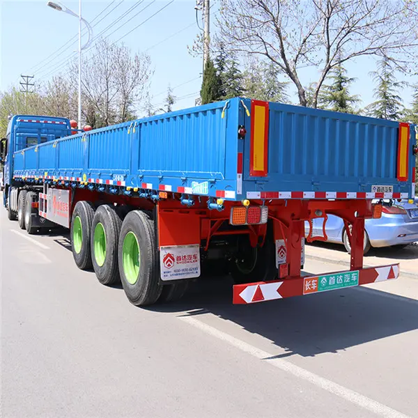 Side wall cargo semi trailer view 3