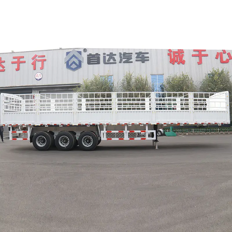 Fence type semi trailer structure