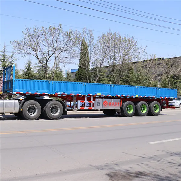 Side wall cargo semi trailer view 2