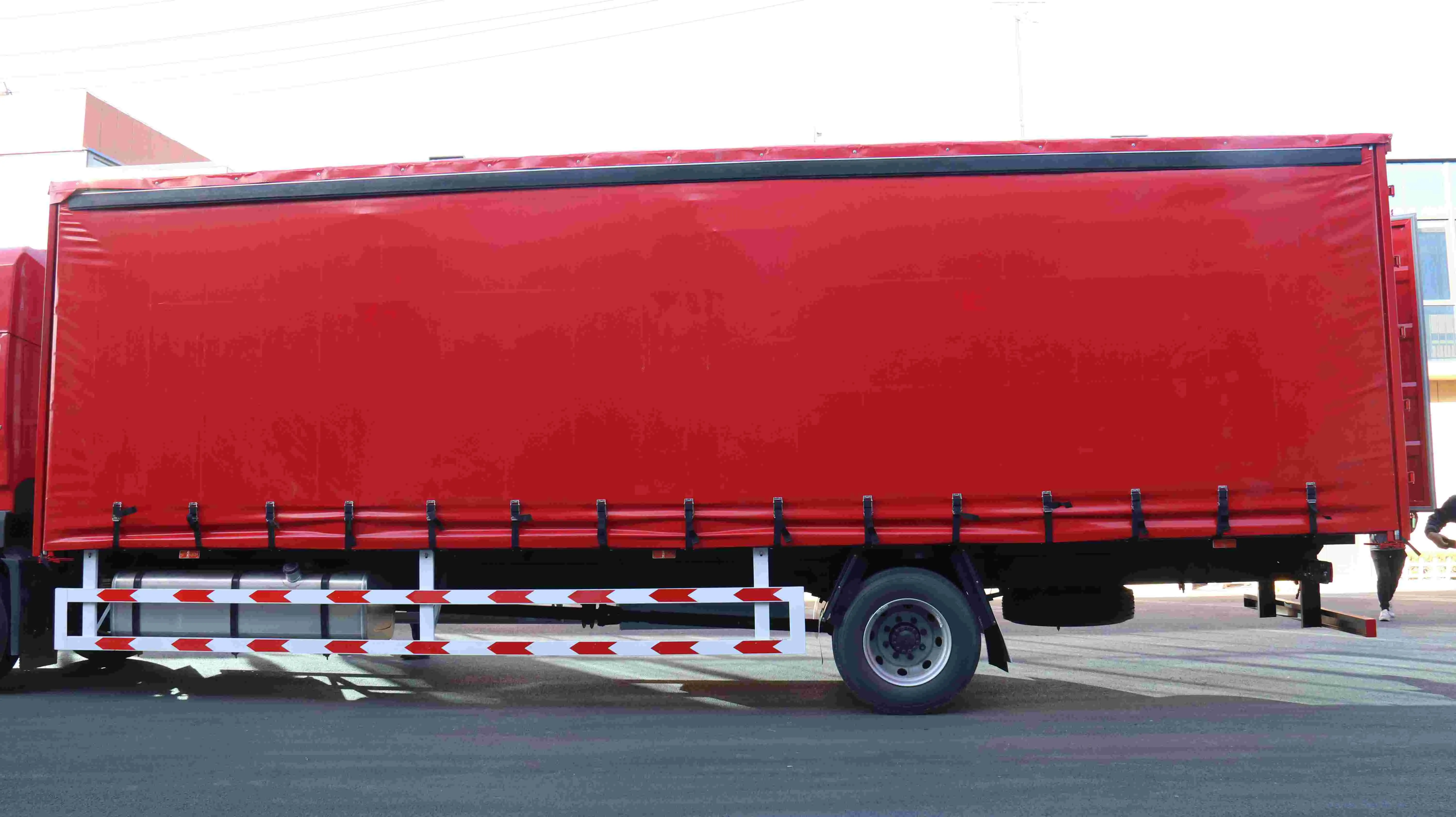 Car transport trailer view 2