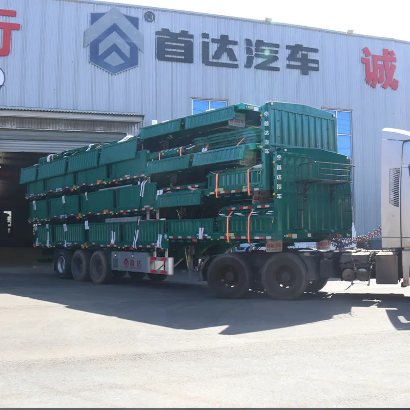 Fence semi trailer view 1