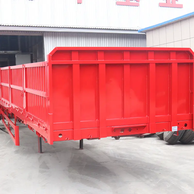 Side wall cargo semi trailer view 1