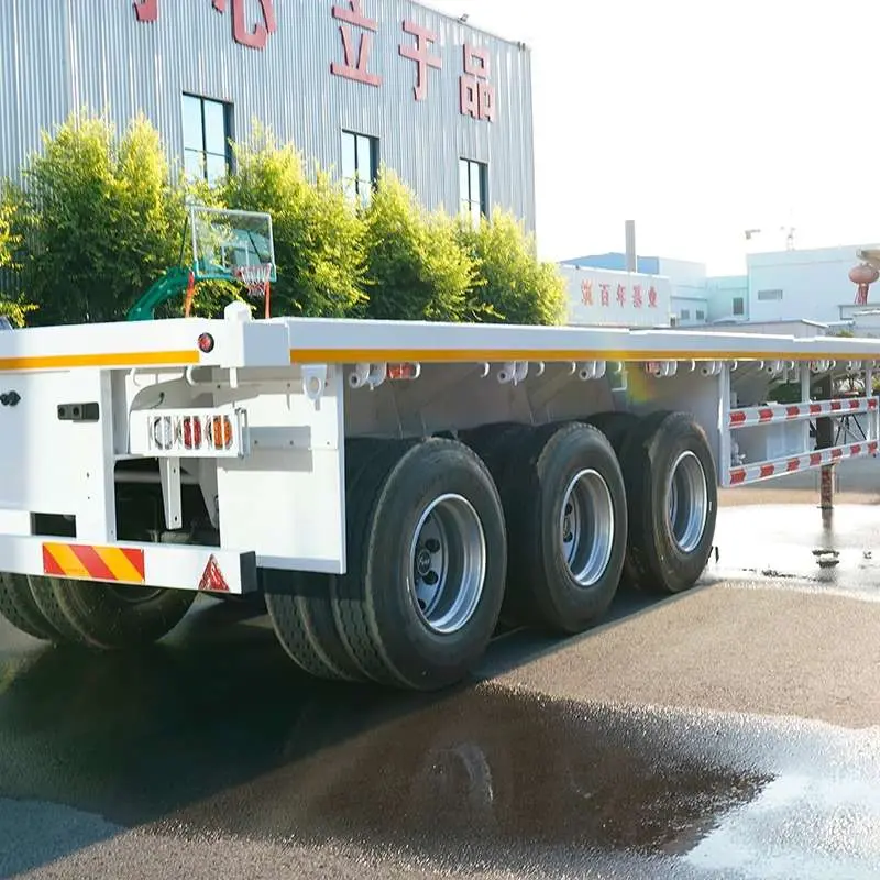 Flatbed semi trailer