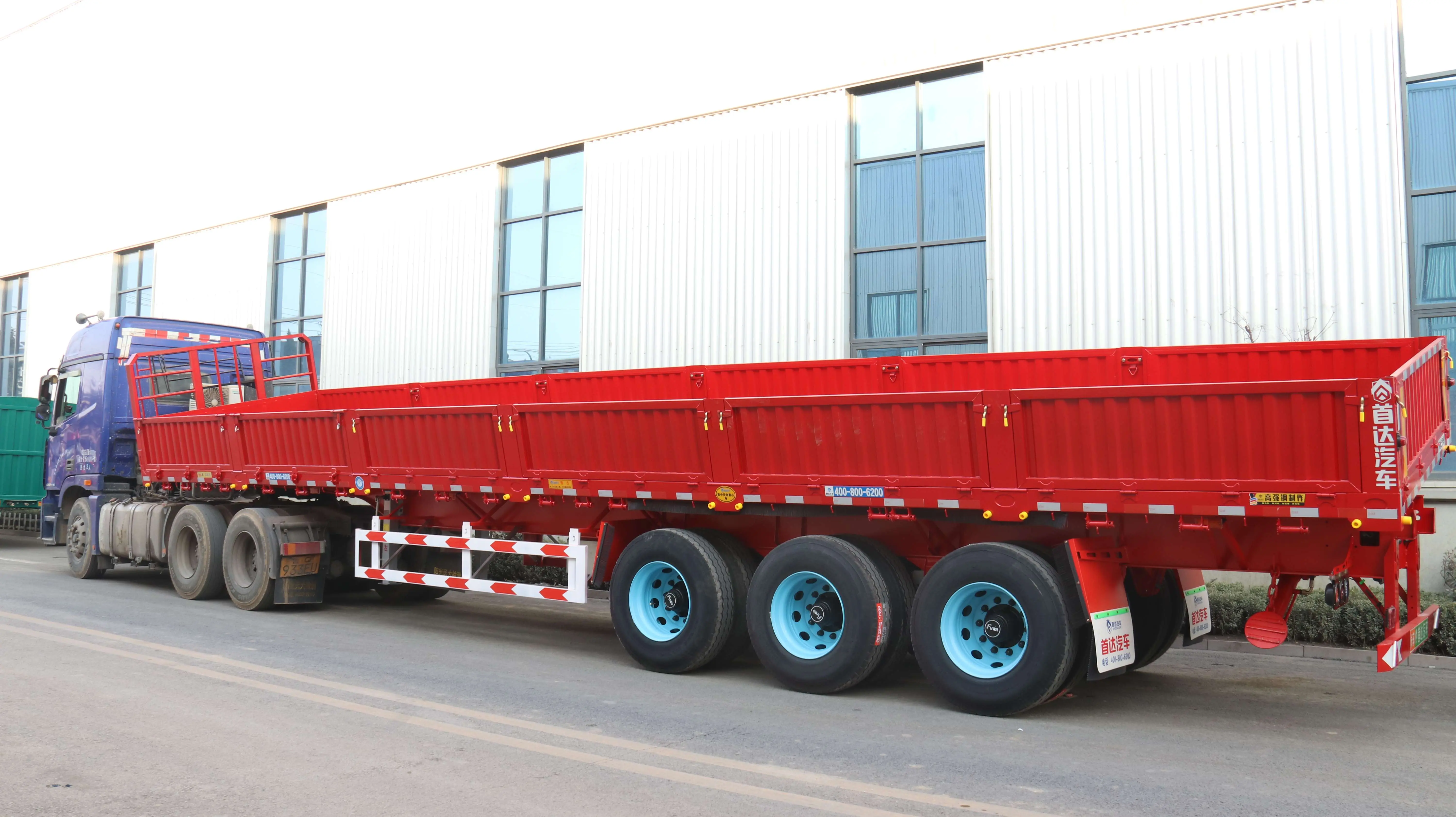 China 3 Axle Side Dump Semi Trailer Manufacturer, Factory