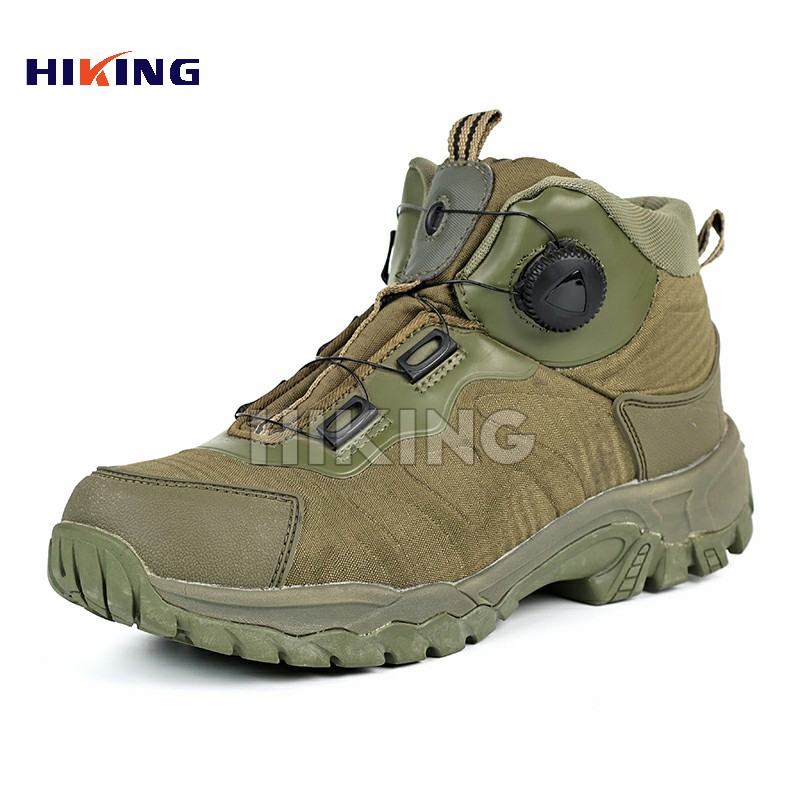 Manufacture Woodland Camo Oxford Tactical Combat /Jungle/ Hiking Tactical Shoes/Boot with Waterproof