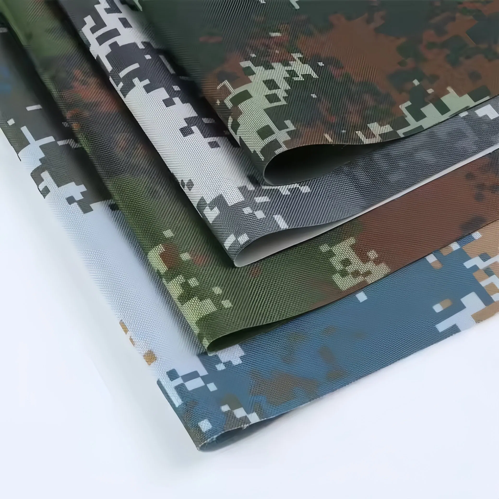 Polyester Oxford with Camouflage Printing Waterproof PU Coating Suitable for Luggage Tents